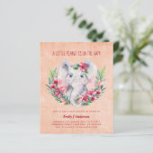 バジェットエレファントベビーシャワー招待状サファリ (スタンド正面)