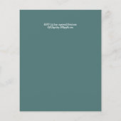 バジェットエレファントベビーシャワー招待状サファリ (裏面)