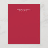 バジェットエレファントベビーシャワー招待状サファリ (裏面)