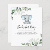 バジェットエレファントユーカリプトゥスブックスベビーカード (正面/裏面)