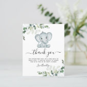 バジェットエレファントユーカリ赤ちゃんシャワーありがとう (スタンド正面)