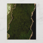 バジェットオリーブグリーン金ゴールドアゲ結婚ートのメニュー (裏面)