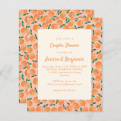 バジェットオレンジ果実水カラーカップルシャワー (正面/裏面)