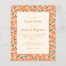 バジェットオレンジ果実水カラーカップルシャワー