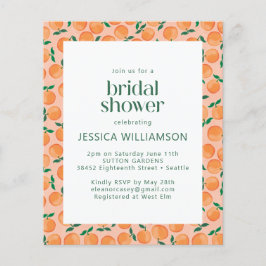 バジェットオレンジ果実水カラーピンクブライダルシャワー