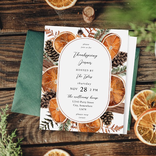 バジェットオレンジ素朴ホリデーサンクスギビングディナー (クリエイターアップロード済み)