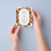 バジェットオレンジ素朴ホリデーサンクスギビングディナー チラシ (手)