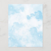 バジェットオンクラウドナインドリーミーブルーブライダルシャワー (裏面)