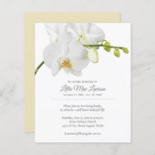 バジェットオーキッド葬儀記念お祝い招待状 (正面/裏面)