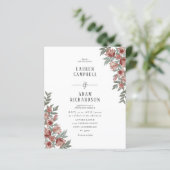 バジェットオータムテラコッタフローラ結婚式招待状 (スタンド正面)