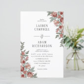 バジェットオータムテラコッタフローラ結婚式招待状 (スタンド正面)