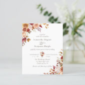 バジェットオータム秋フローラ結婚式招待状 (スタンド正面)