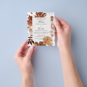 バジェットオータム結婚式招待状 チラシ (手)