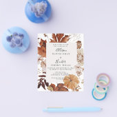 バジェットオータム結婚式招待状 チラシ (シングル)