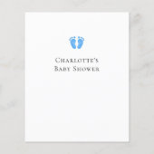 バジェットオーボーイズベビーシャワー招待状 (裏面)