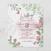 バジェットオールインワンダスティピンクローズフローラ結婚ズ (正面/裏面)