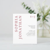 バジェットオールインワンダスティーバラ結婚式招待状 (スタンド正面)