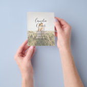 バジェットオールインワンテラコッタ素朴金ゴールド結婚ズ チラシ (手)