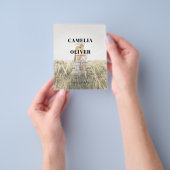 バジェットオールインワンテラコッタ素朴金ゴールド結婚ズ チラシ (手)