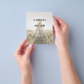 バジェットオールインワンテラコッタ素朴金ゴールド結婚ズ チラシ (手)