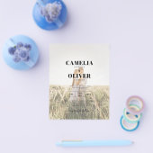 バジェットオールインワンテラコッタ素朴金ゴールド結婚ズ チラシ (シングル)