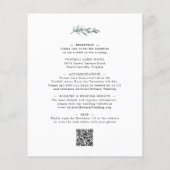 バジェットオールインワンユーカリ結婚式招待状 (裏面)