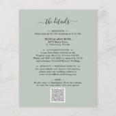 バジェットオールインワンユーカリ結婚式招待状 (裏面)