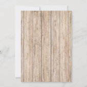 バジェットカウボーイブルーイエローウェスタンブーツフェルトハット 招待状 (裏面)