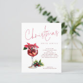 バジェットカクテルクリスマスオープンハウス招待状 (スタンド正面)