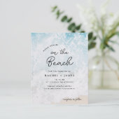 バジェットカジュアルオンビーチ結婚式招待状 (スタンド正面)