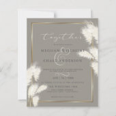 バジェットカスタムアビー3エレガントアイボリーパンパスグラス (正面)