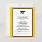 バジェットカスタムイエローブラッククラス懇親会招待状 (裏面)