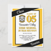 バジェットカスタムイエローブラッククラス懇親会招待状 (正面)