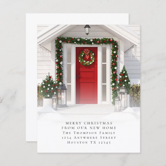 バジェットカスタムフォトメリークリスマスニューホーム (正面/裏面)