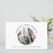 バジェットカスタムフォト会社ロゴクリスマスカード (スタンド正面)