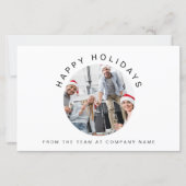 バジェットカスタムフォト会社ロゴクリスマスカード (正面)