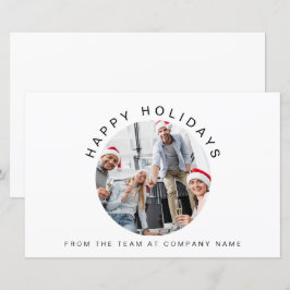 バジェットカスタムフォト会社ロゴクリスマスカード