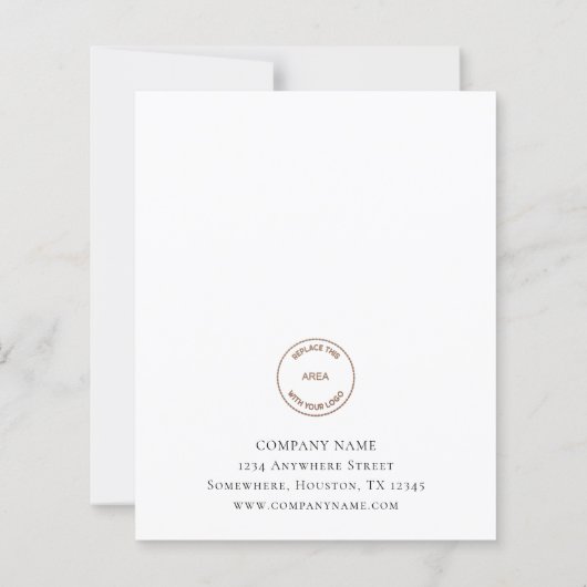 バジェットカスタムフォト会社ロゴメリークリスマス (裏面)