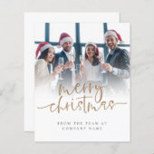 バジェットカスタムフォト会社ロゴメリークリスマス (正面/裏面)