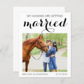 バジェットカスタムフォト馬の馬馬馬乗馬の日付を保存 (正面/裏面)