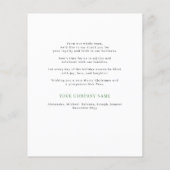 バジェットカスタムロゴのビジネス企業のホリデーカード チラシ (裏面)