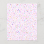 バジェットカップケーキキッズの誕生日パーティーの招待状 (裏面)