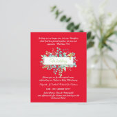 バジェットカトリック結婚式招待状グリーンリークロス (スタンド正面)