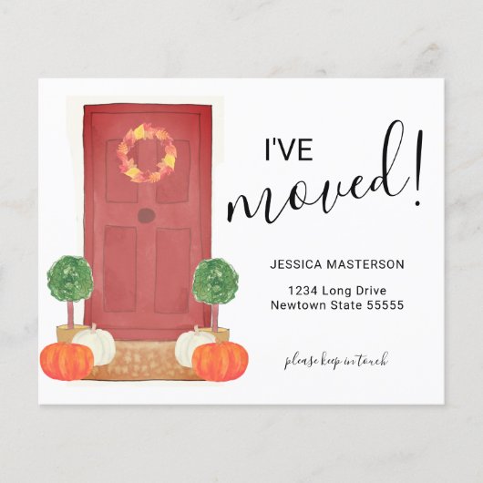 バジェットカボチャのドア移動カード (正面)