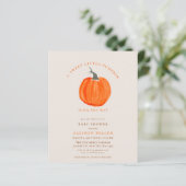 バジェットカボチャ秋のベビーシャワー招待 (スタンド正面)