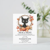 バジェットカボンプキレスブラックキャットハロウィーン招待状 (スタンド正面)