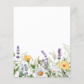 バジェットカモミール&ユーカリプザデイト招待状 (裏面)