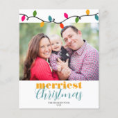 バジェットカラフルクリスマスライトホリデーフォト (正面)