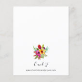 バジェットカラフルトロピカルフローラ結婚ズ (裏面)