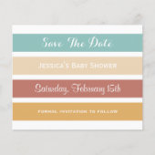 バジェットカラフルパステルストライプホテル日付の保存 (正面)